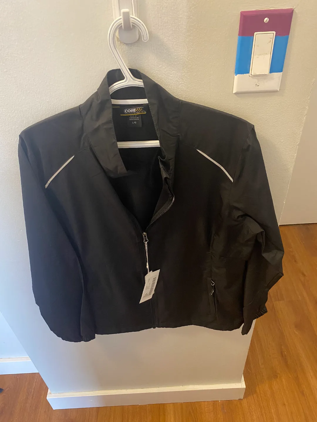 Core 365 Women's Black Running Jacket - Size L thumbnail