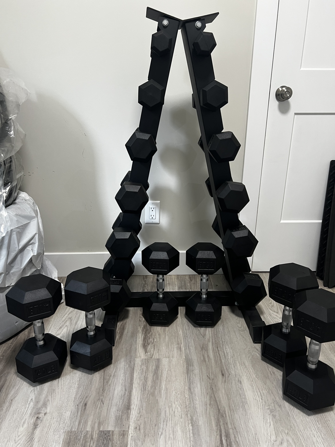✨✨Full Rubber Hex Dumbell set ✨✨ - photo 2