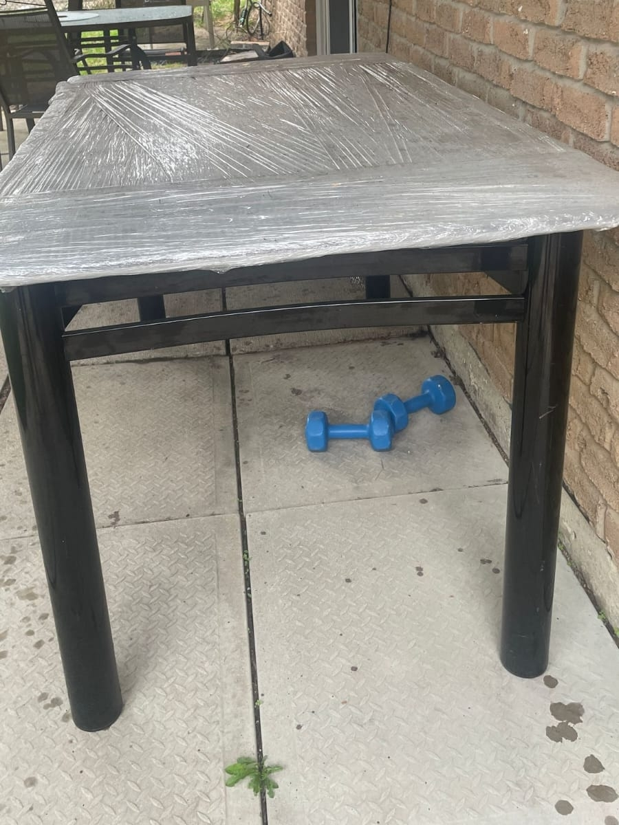 6 Chair Black & Glass Dining Table Set – Great Condition! - photo 2