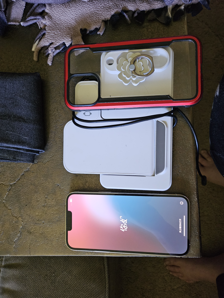 iPhone 13 Pro Max with Case and Wireless Charger