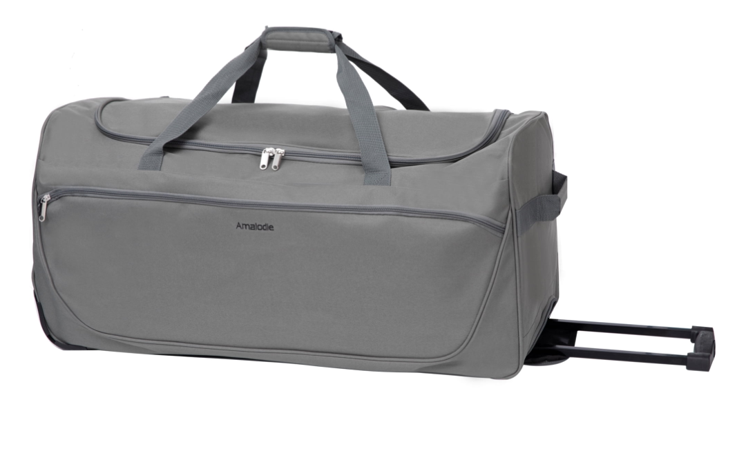 Amalodie 30 Inch Rolling Duffel Bag - Grey - photo 2
