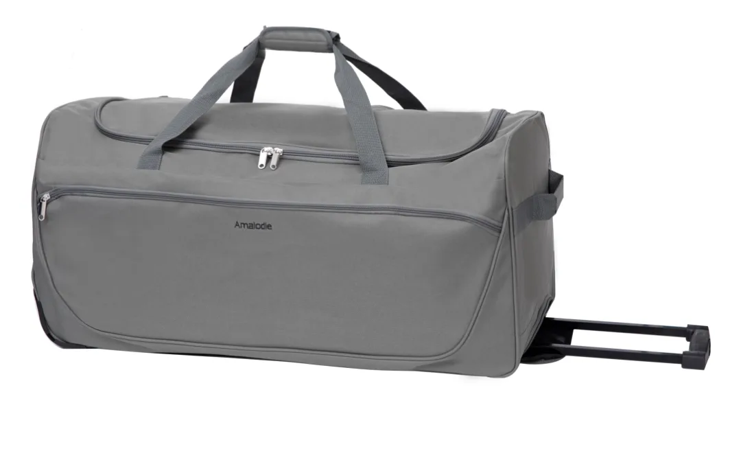 Amalodie 30 Inch Rolling Duffel Bag - Grey image indicator(2)