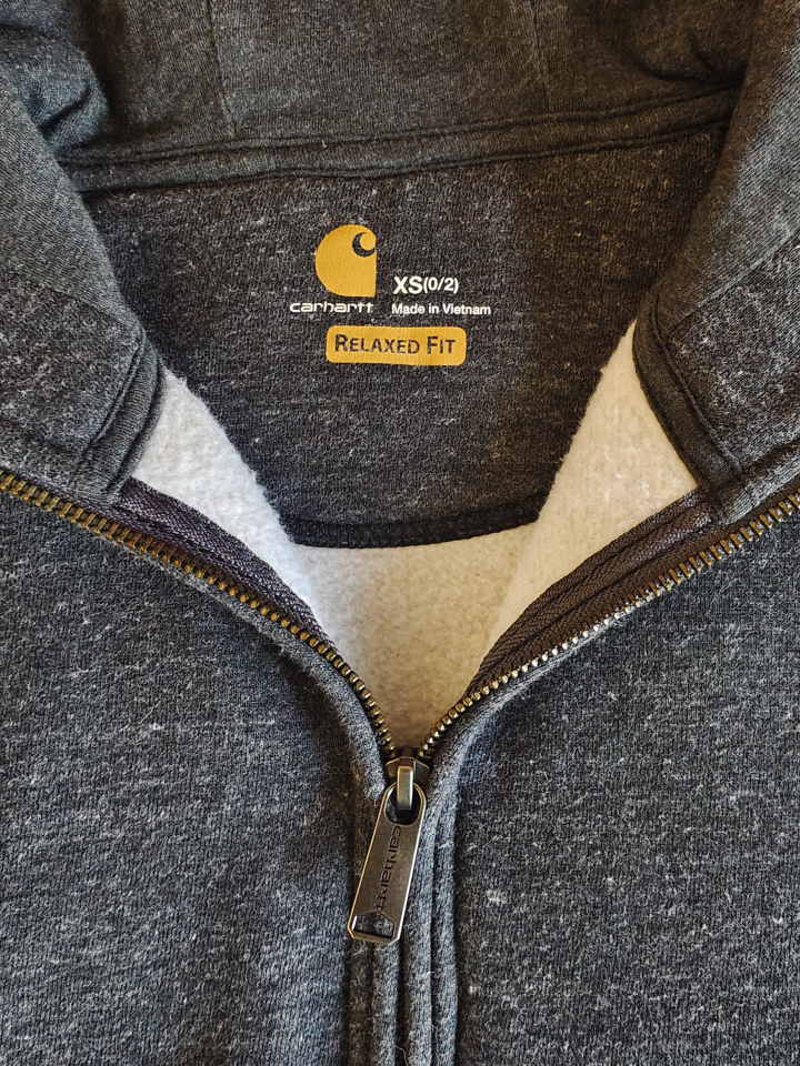 Carhartt woMen's Relaxed Fit 1/4 Zip Hoodie - Size XS