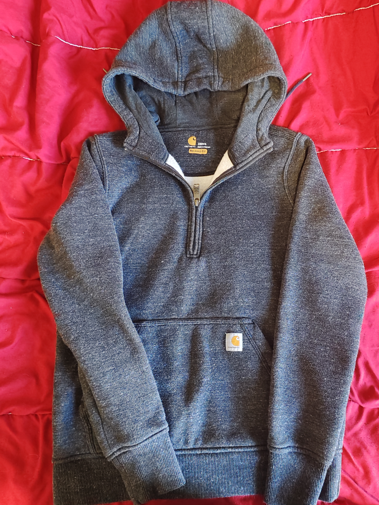 Carhartt woMen's Relaxed Fit 1/4 Zip Hoodie - Size XS - photo 2