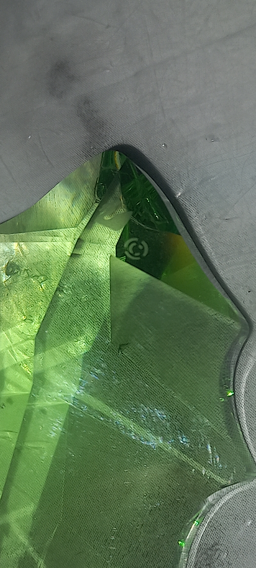 Green Crystal Chandelier Leaf Prism - photo 2
