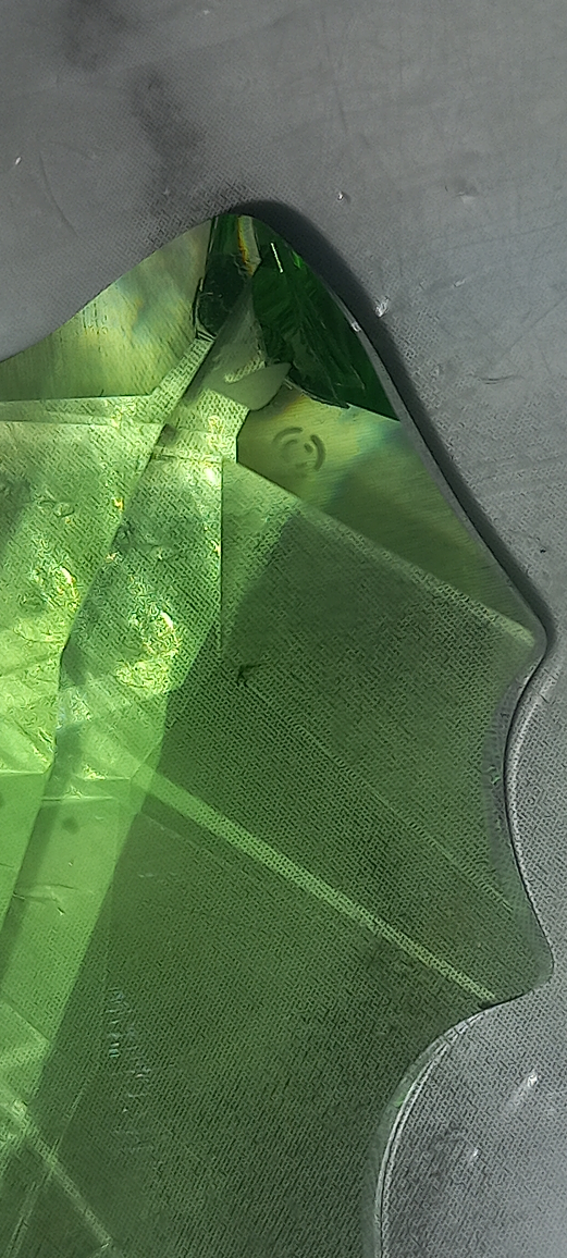 Green Crystal Chandelier Leaf Prism - photo 3