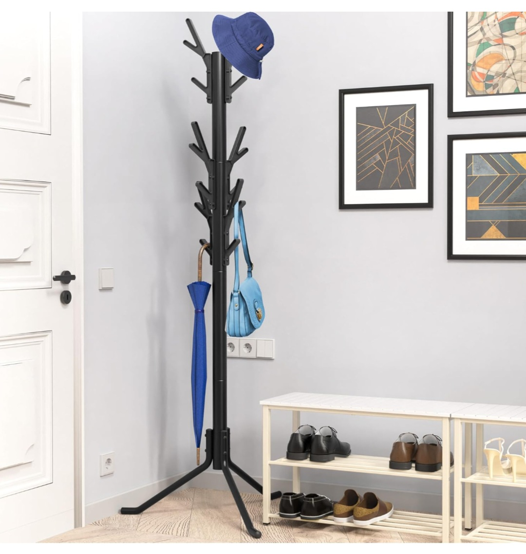 Simple Houseware Black Freestanding Coat Rack - photo 2