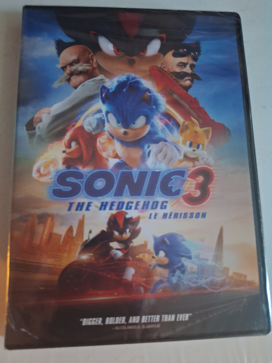 Sonic The Hedgehog 3 (Bilingual) New Sealed DVD
