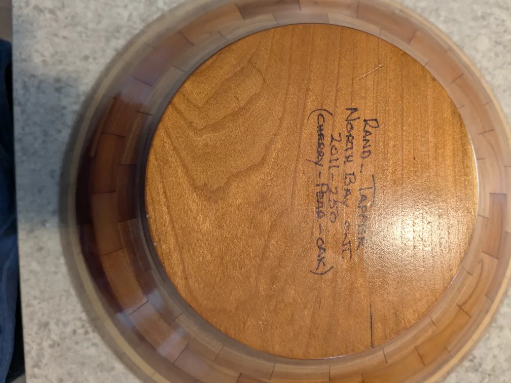 Canadian made Cherry-Pear-Oak, Hand-turned wooden bowl💚 image indicator(2)