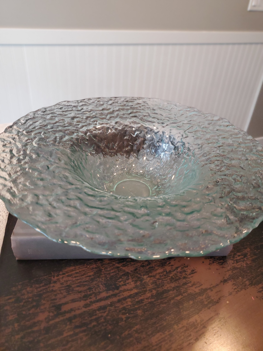 Unique Textured Glass Bowl