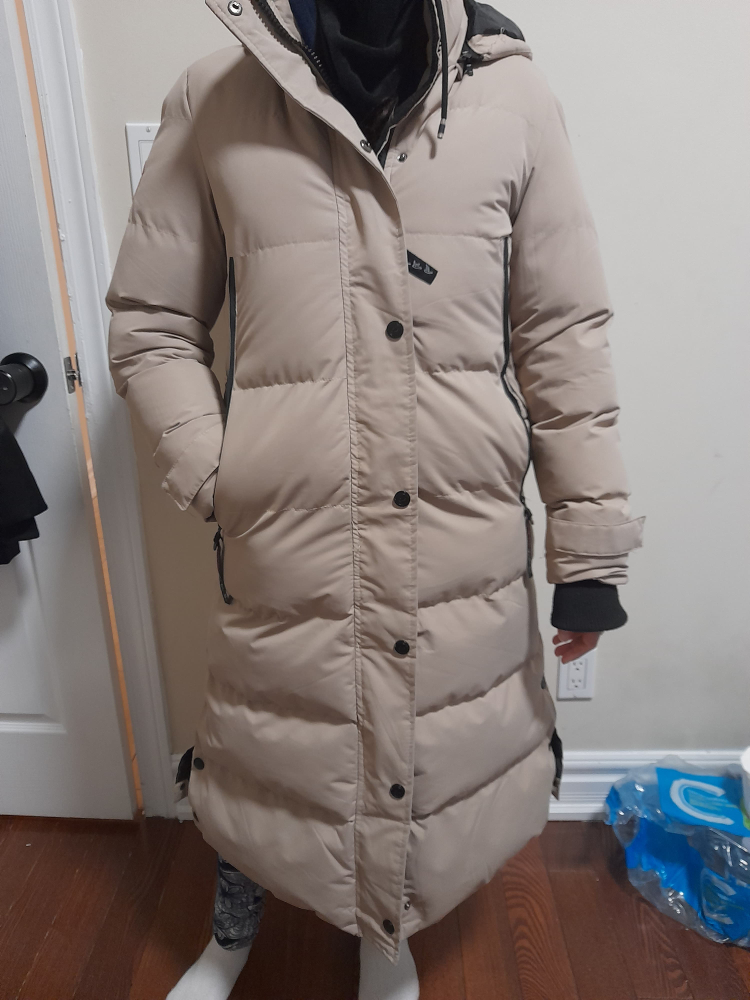 Women's long Parka - Canada Weathegear - Beige - Size M
