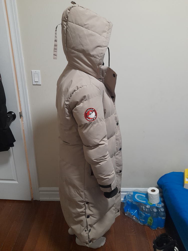 Women's long Parka - Canada Weathegear - Beige - Size M - photo 3