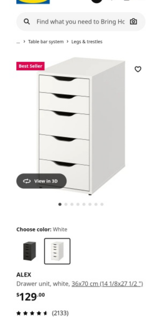 IKEA ALEX Drawer  (*Brand New in box *)