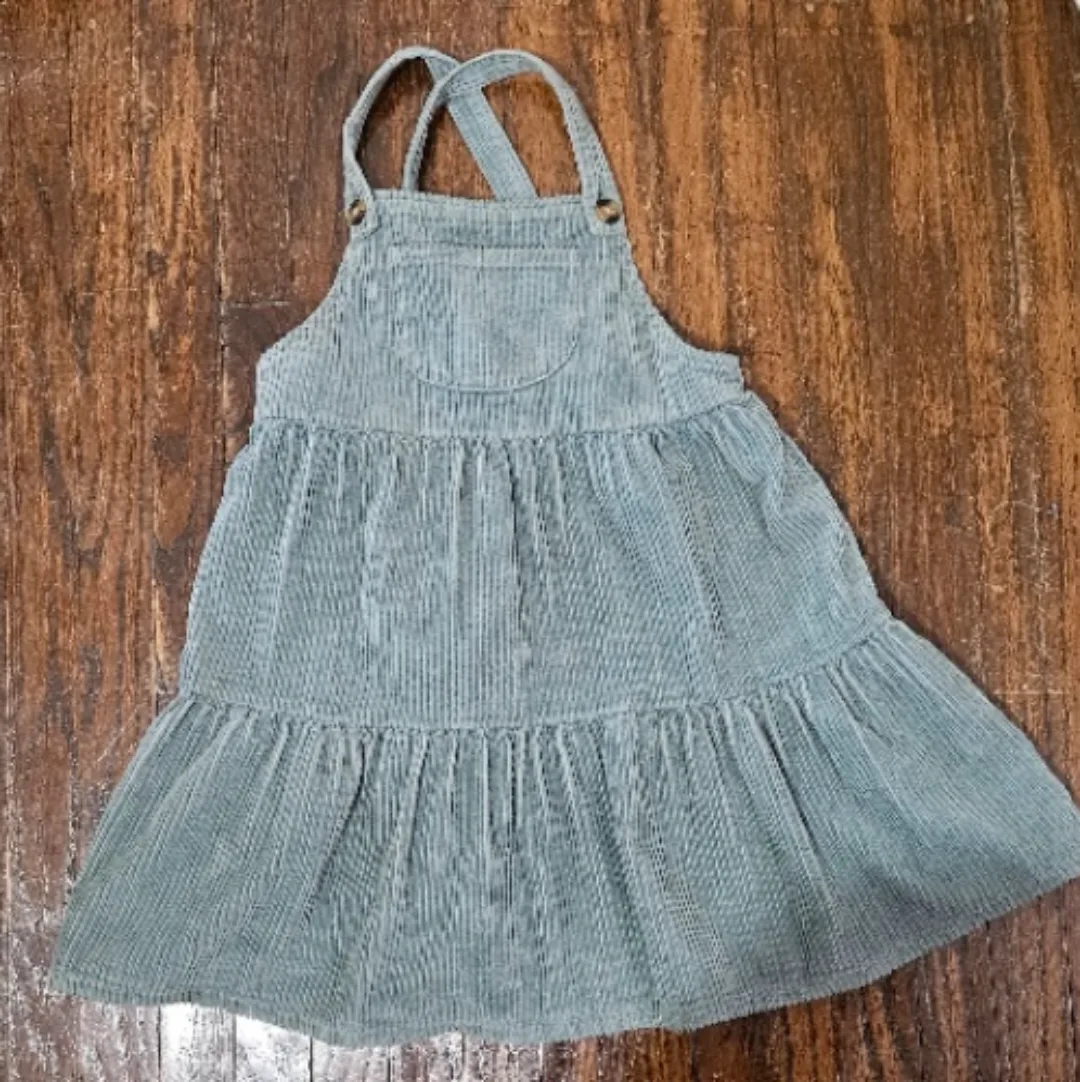 Girls Corduroy Jumper Dress Size 4-5 thumbnail