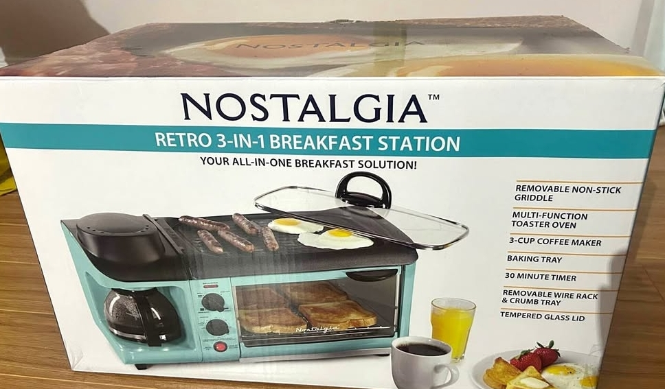 Nostalgia Retro 3-in-1 Breakfast Station - Aqua