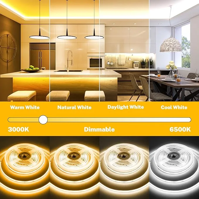 Smart LED Light Strip - Dimmable, Voice Control, App Control 💚 image indicator(4)