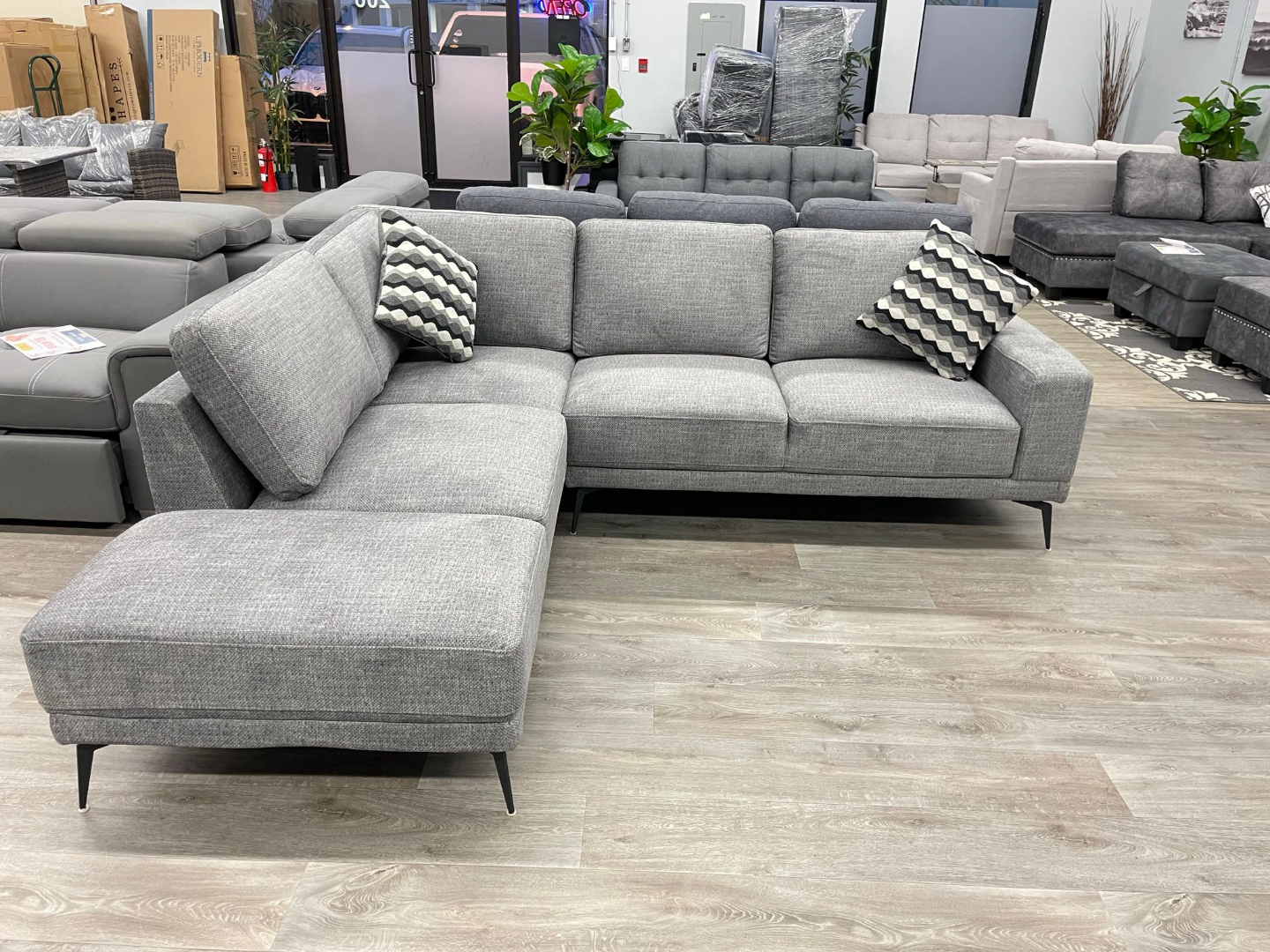 4-Seater Sectional Sofa – Light Grey (Warehouse Sale) - photo 2