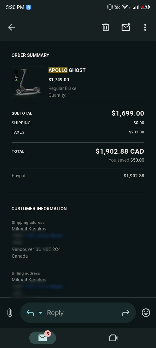Apollo E Scooter image indicator(6)