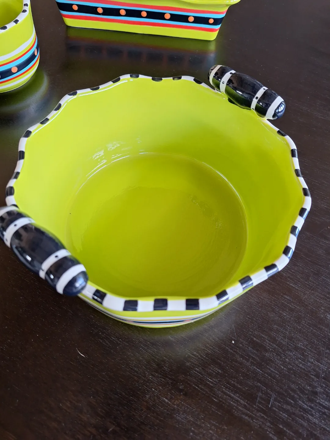 💚Gourmet 3-Piece Ceramic Serving Bowl Set with Cheese Knife image indicator(4)