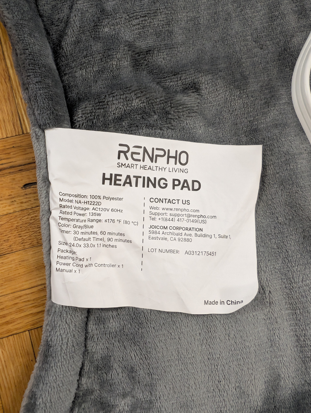 Renpho Heating Pad - Neck & Back Warmer - photo 3