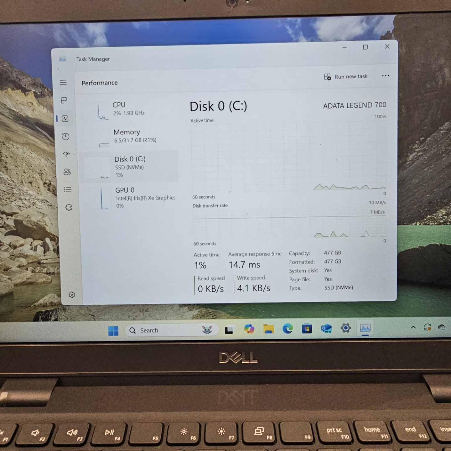 2022, 32gb, 512gb, Dell Laptop - Win 11 Pro - 11th Gen i5 - photo 3
