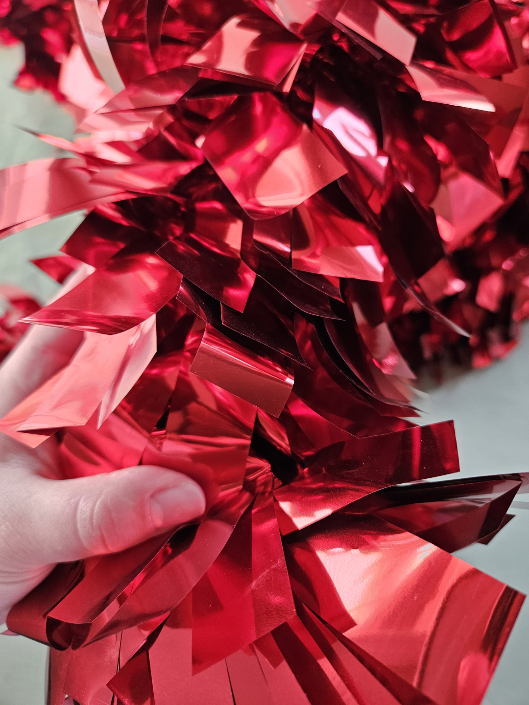 NEW Ashland Red Holiday Tinsel Garland Set of Two 6ft Each - photo 3