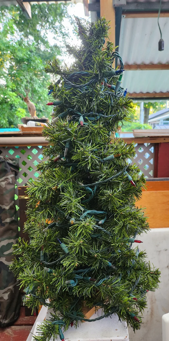 Miniature Artificial Christmas Tree with Lights💚 thumbnail