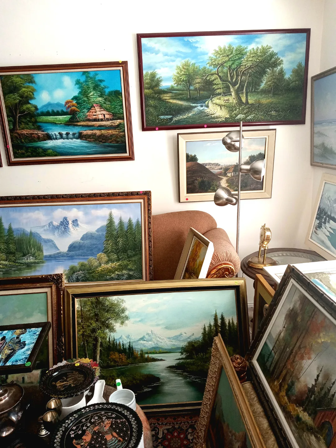 95 vintage and antique oil paintings on sale at $20 and up. image indicator(9)