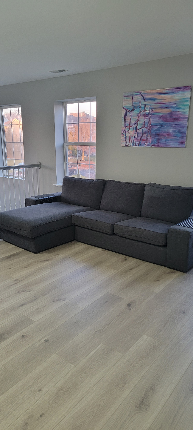 IKEA Kivik Sectional Sofa - Gunnared Medium Gray