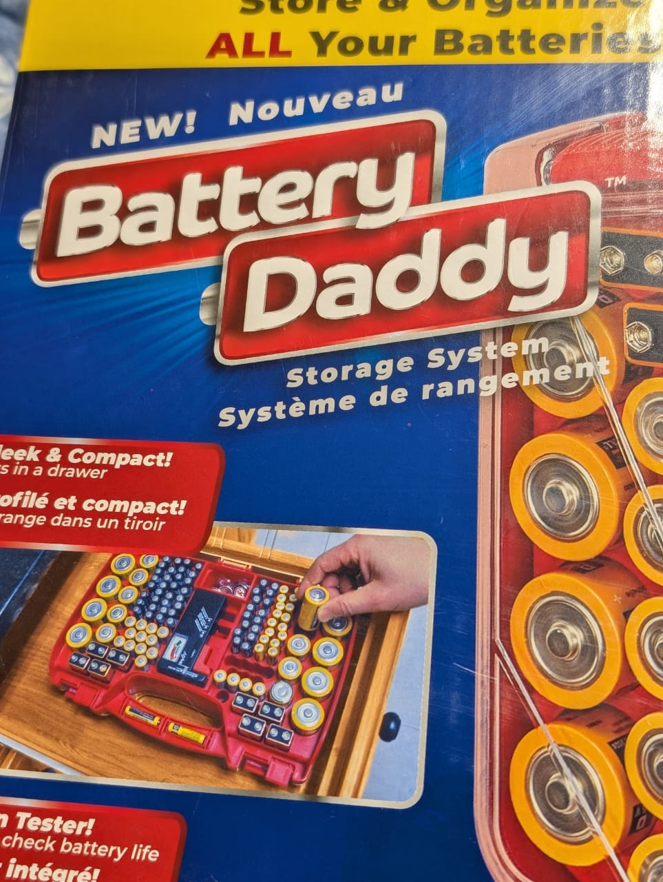 Battery Daddy Battery Storage System - Holds 180 Batteries!