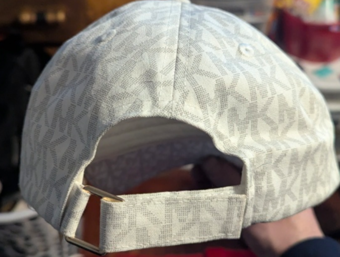 Michael Kors Baseball Cap - White MK Logo - photo 3