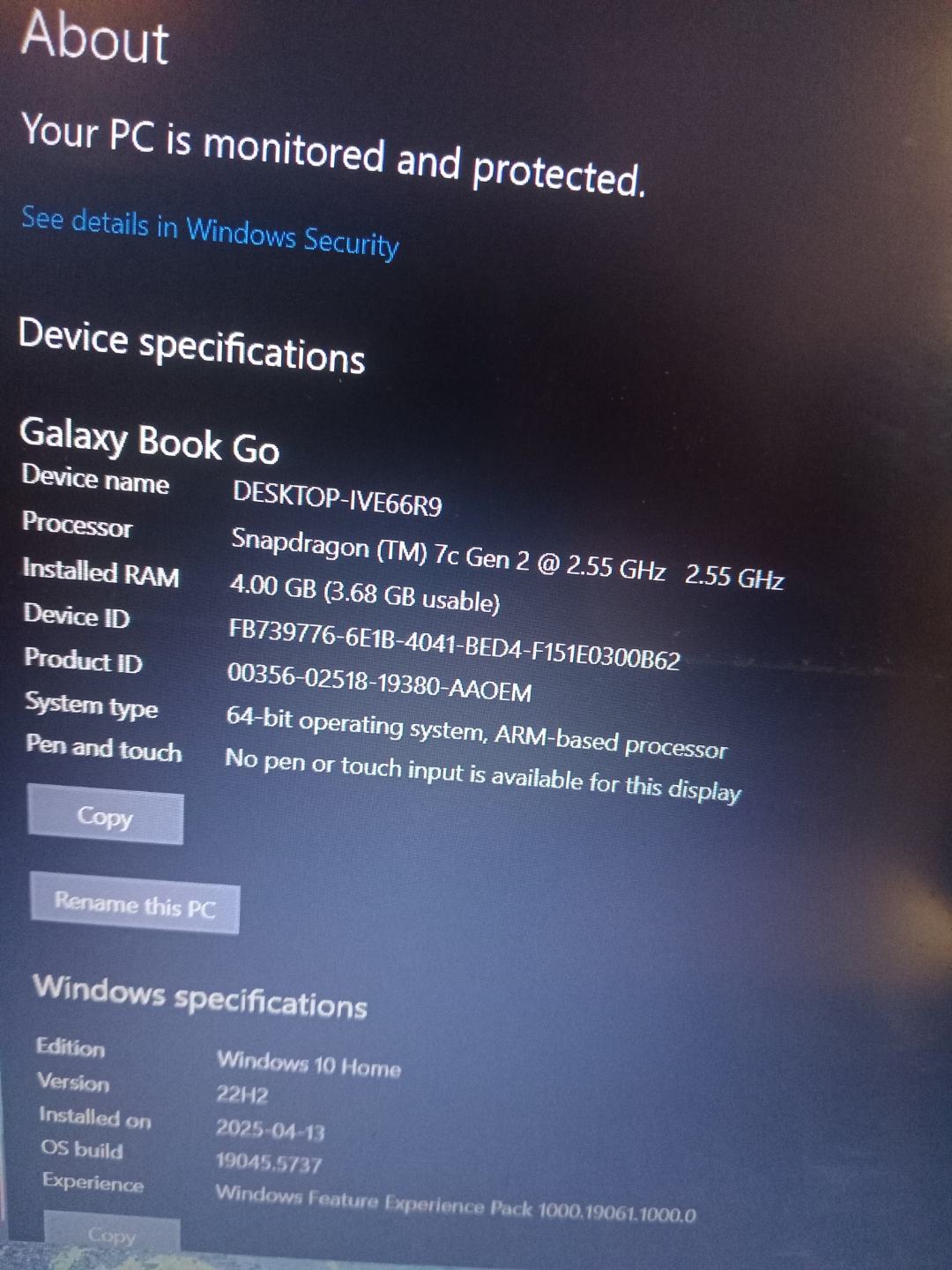 Samsung Galaxy Book Go Laptop - photo 2