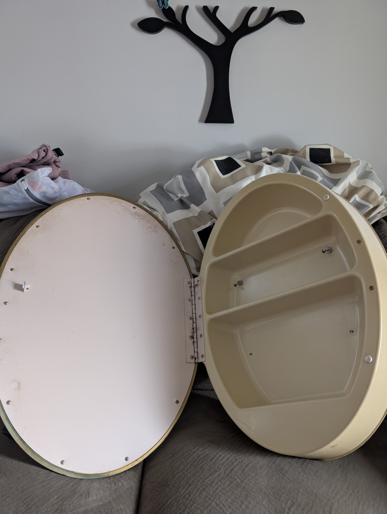 Vintage Oval Wall Mirror with Ornate Frame - photo 3