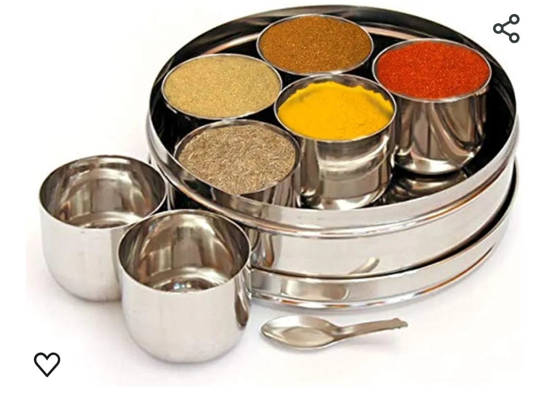 Stainless Steel Indian Masala Dabba Spice Box - photo 4