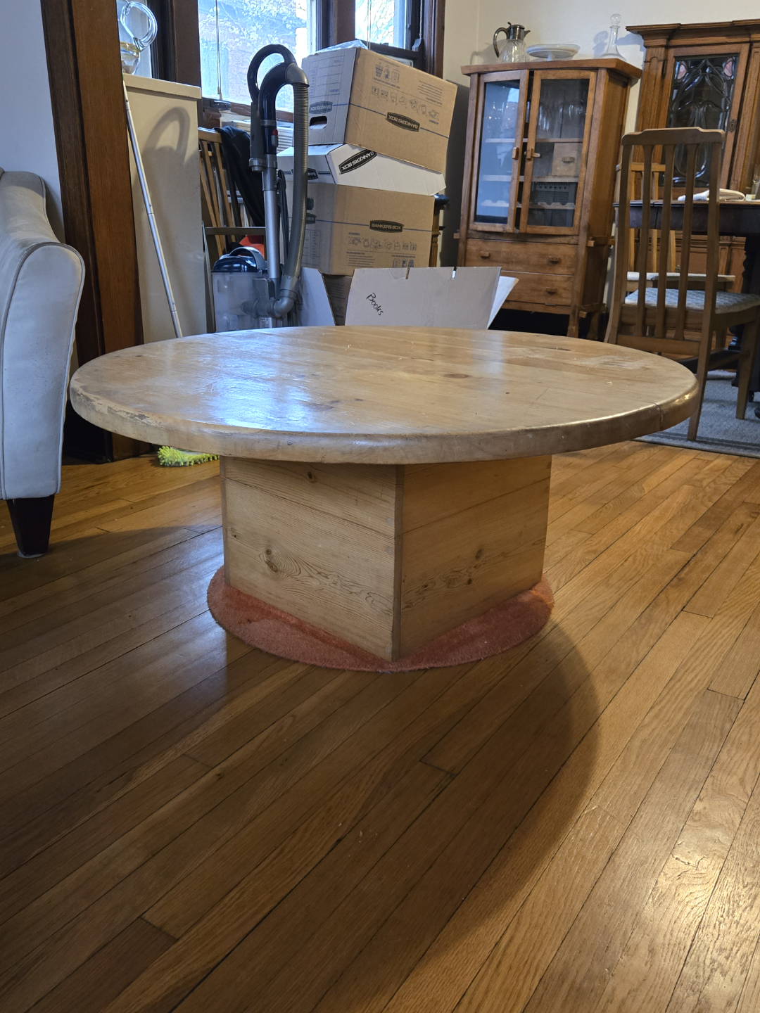 Round Wooden Coffee Table