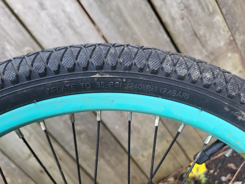 Used Black and Teal BMX Bike image indicator(3)