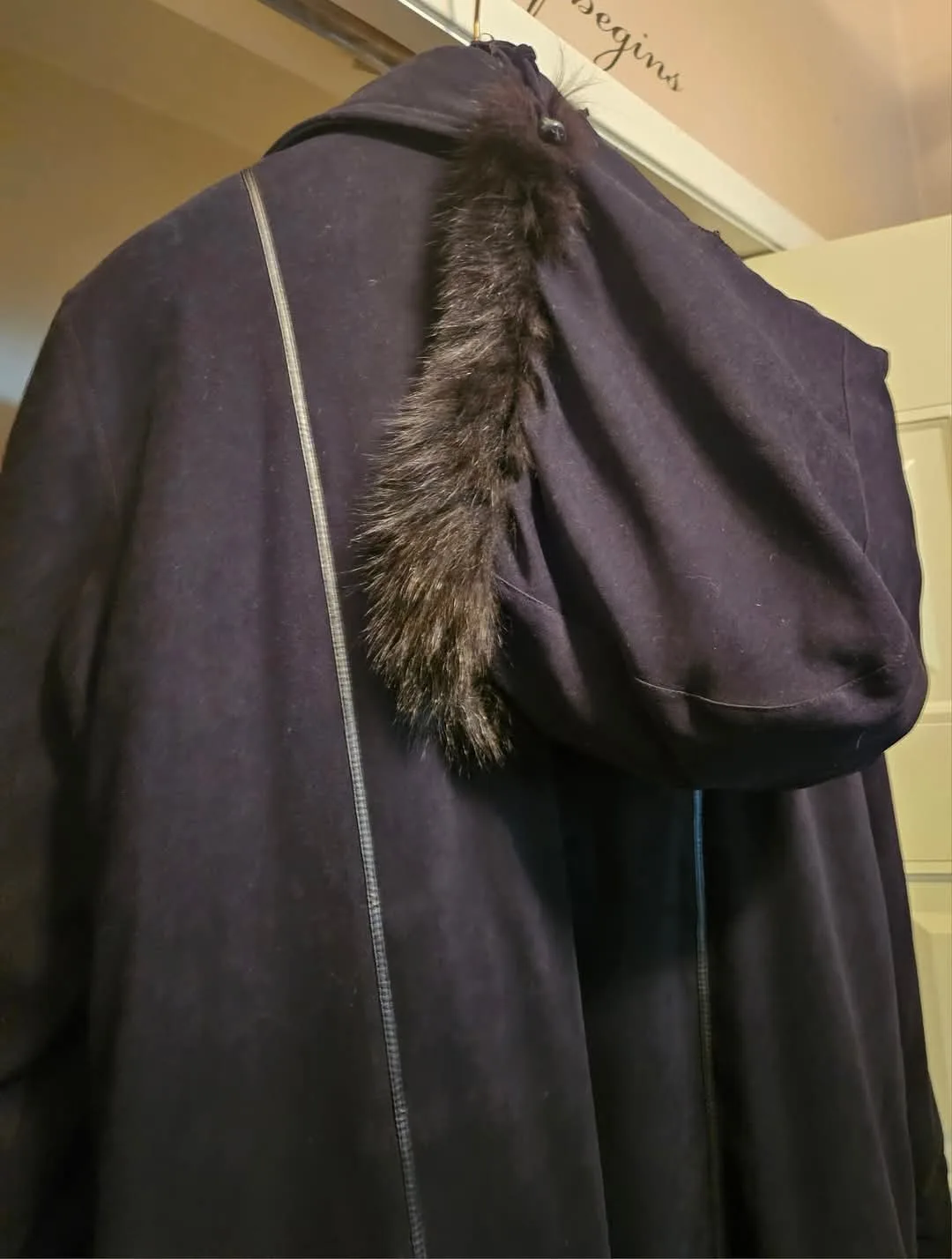 Addition Elle Women's Long Black Coat - Size 18 image indicator(10)