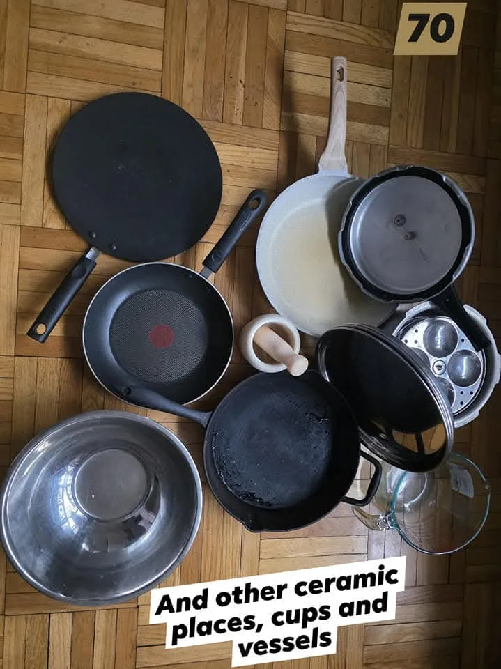Kitchen Cookware Bundle - Pots, Pans, etc and glass containers thumbnail