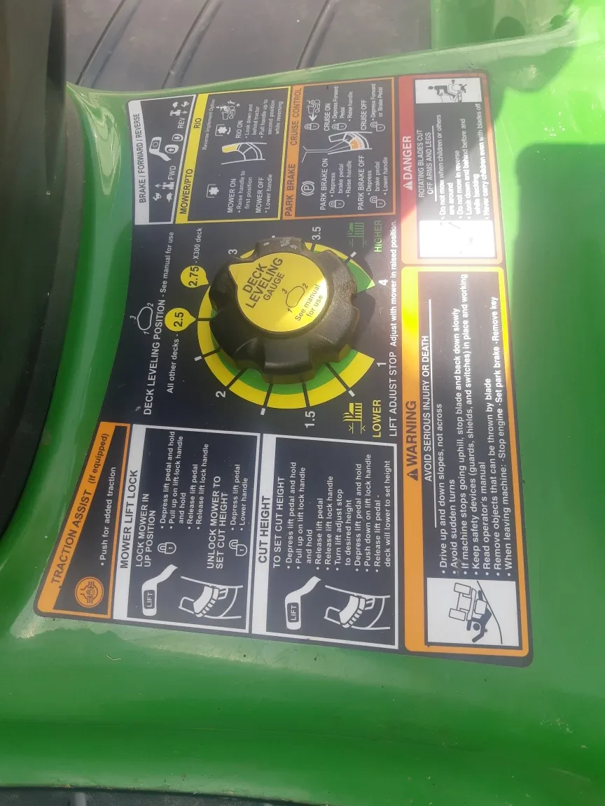 John Deere Lawn Tractor image indicator(6)