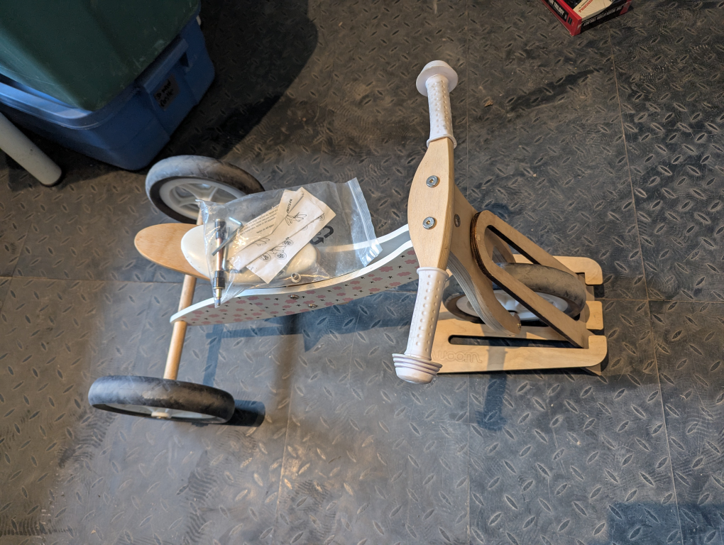 Wooden Balance Bike Tricycle for Toddlers coco village