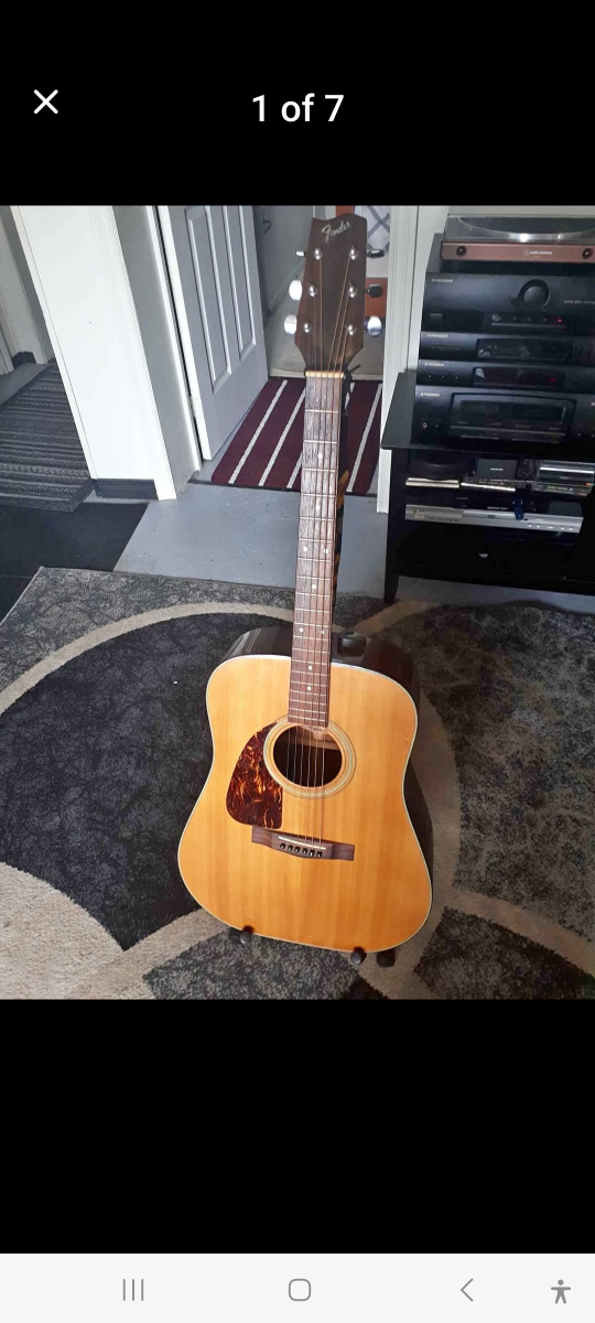Fender F-210 LH Acoustic Guitar with Case