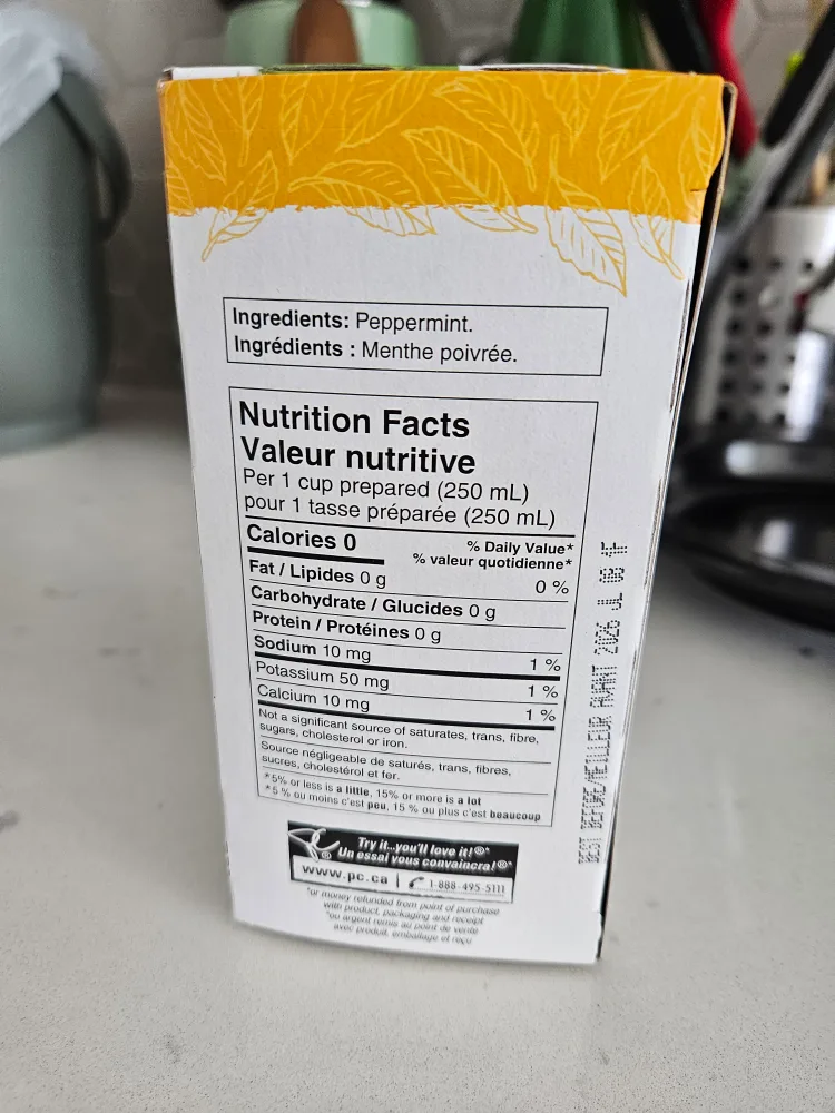 President's Choice Mint Refresher Herbal Tea image indicator(2)