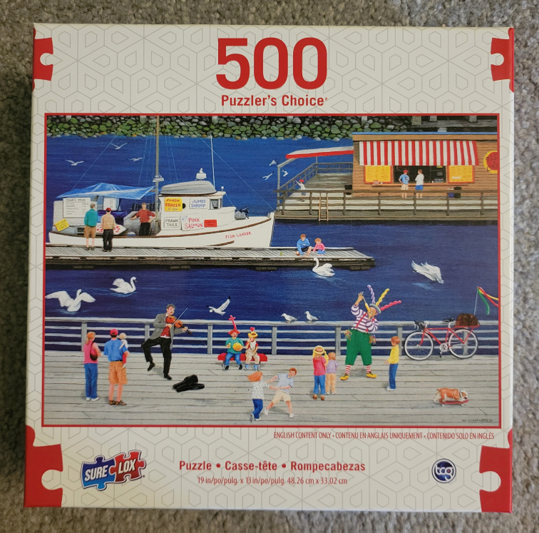 500-Piece Sure Lox Puzzle:  Harbour Scene