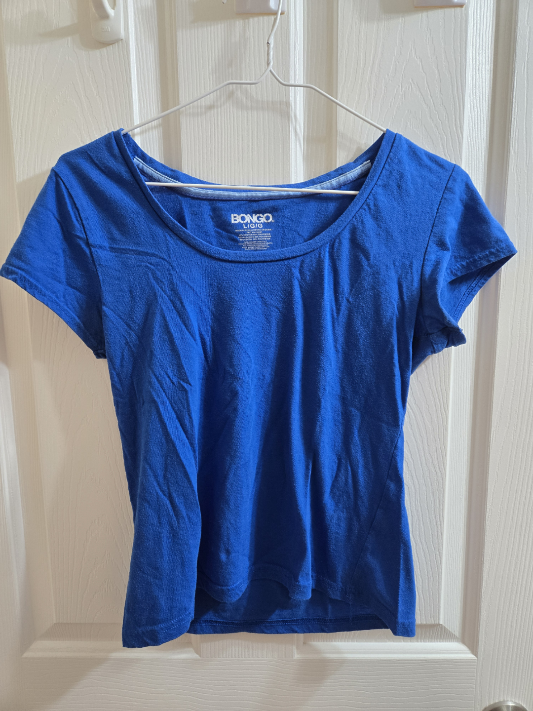 Bongo Women's Royal Blue Short Sleeve T-Shirt - Size L/G