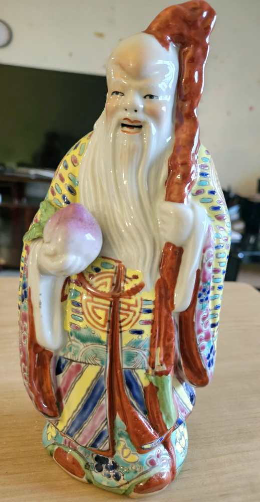 Vintage Shoulao Chinese Porcelain Figurine💚 - photo 2