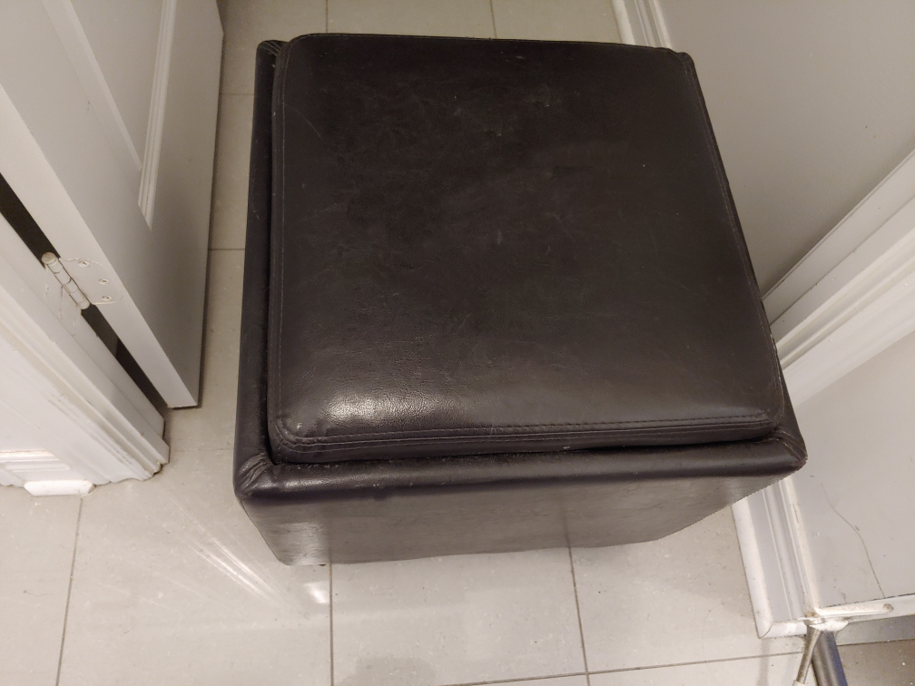 Leather Ottoman