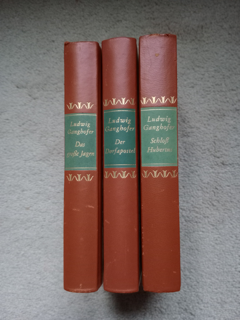 Set of three Ludwig Ganghofer books