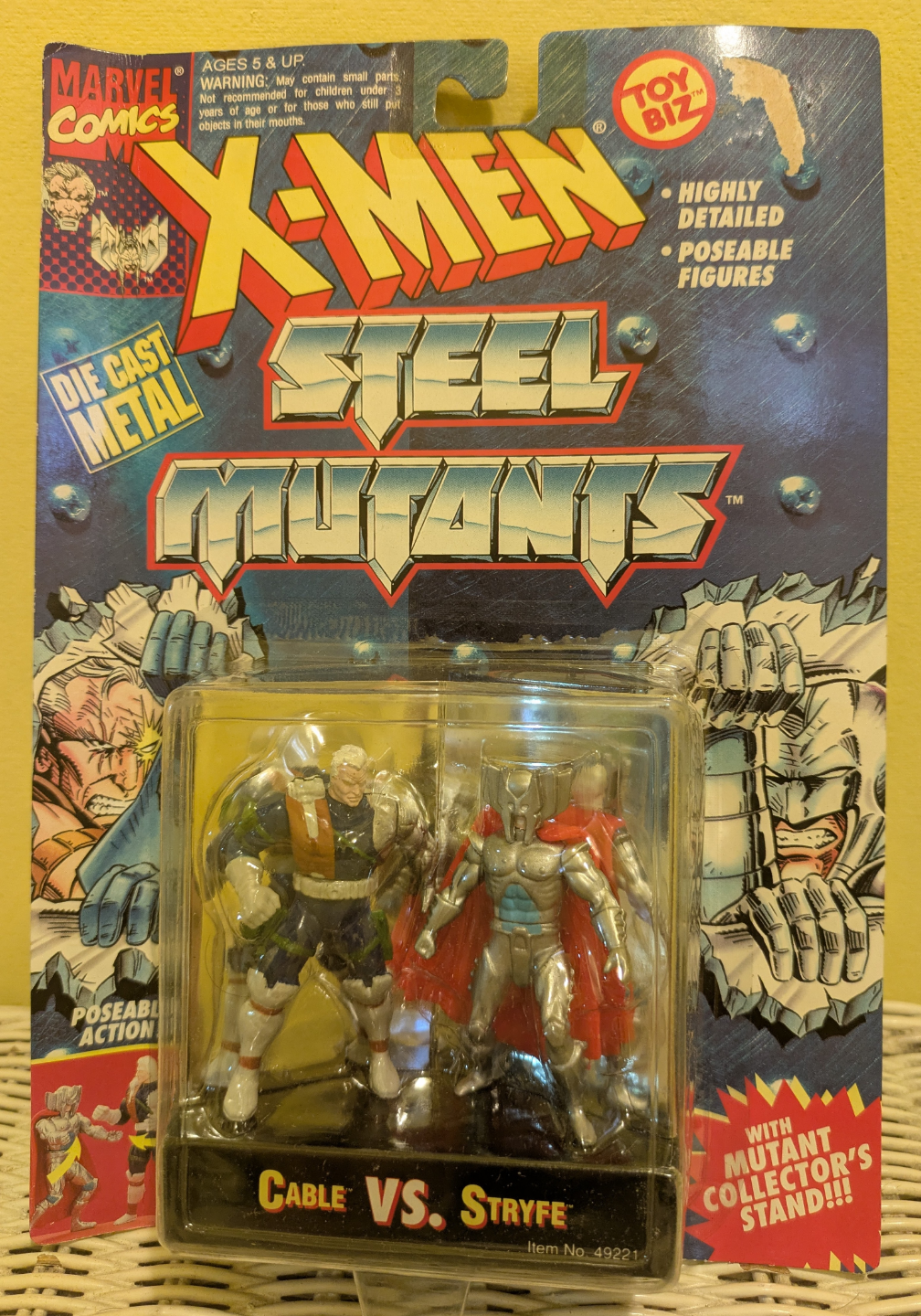 X-Men Steel Mutants Cable vs. Stryfe Die-Cast Metal Figures