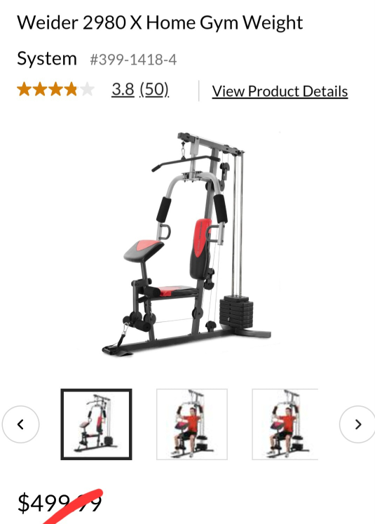 Home Gym Weight System
