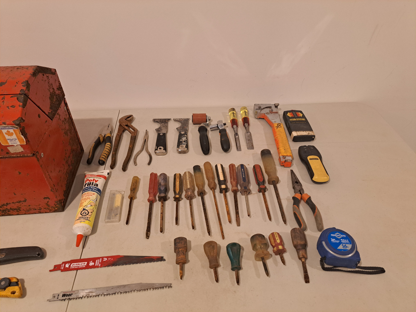 Metal tool box with tools - photo 5